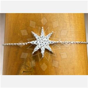 925 Sterling Silver Moon and Stars Classic Bracelets