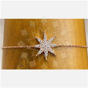 925 Sterling Silver Moon and Stars Classic Bracelets