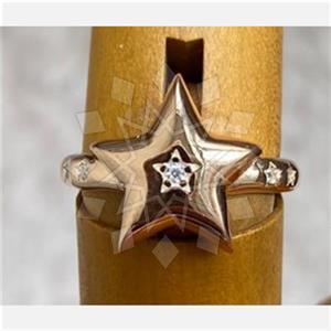 925 Sterling Silver Moon and Stars Gemstone Rings