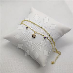 925 Sterling Silver Moon and Stars Geometric Minimal Dainty Multi Strand Bracelet