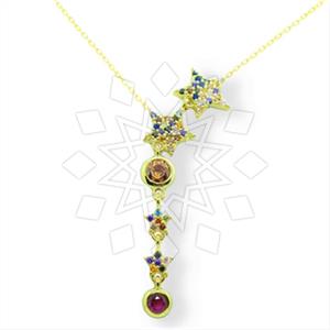 925 Sterling Silver Moon and Stars Geometric Minimal Dainty Pendant Necklace