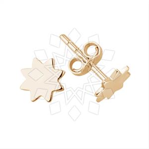 925 Sterling Silver Moon and Stars Geometric Minimal Dainty Stud Earrings