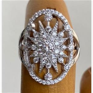 925 Sterling Silver Moon and Stars Multi Gemstone Rings