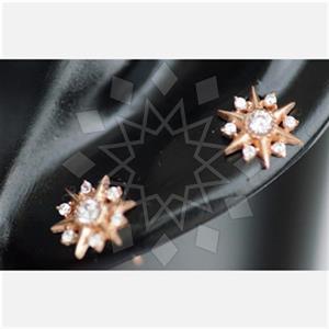 925 Sterling Silver Moon and Stars Stud Earrings