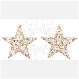 925 Sterling Silver Moon and Stars Stud Earrings