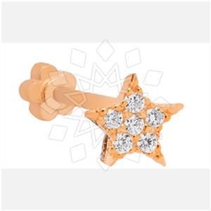 925 Sterling Silver Moon and Stars Stud Earrings