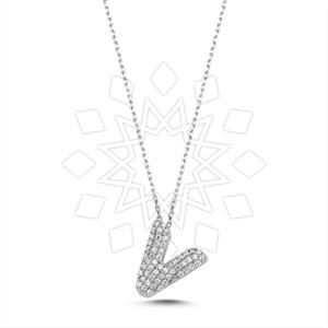 925 Sterling Silver Personalized Letter Pendant Necklace