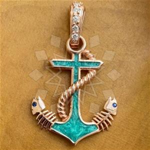 925 Sterling Silver Sea and Shell Classic Pendant