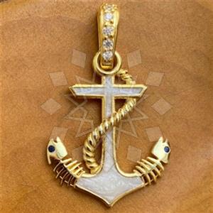 925 Sterling Silver Sea and Shell Classic Pendant