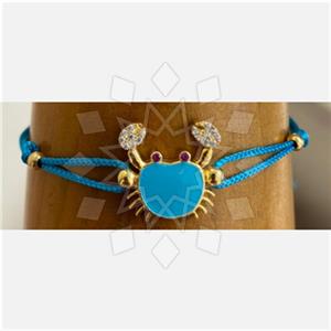 925 Sterling Silver Sea and Shell Macrame String Bracelets