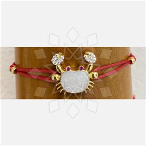 925 Sterling Silver Sea and Shell Macrame String Bracelets