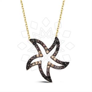 925 Sterling Silver Sea and Shell Pendant Necklace