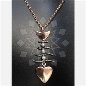 925 Sterling Silver Sea and Shell Pendant Necklace