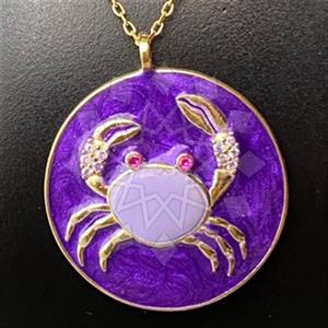 925 Sterling Silver Sea and Shell Pendant Necklace