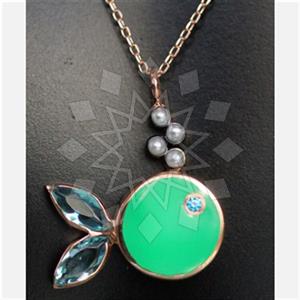 925 Sterling Silver Sea and Shell Pendant Necklace