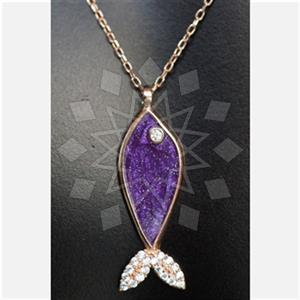 925 Sterling Silver Sea and Shell Pendant Necklace