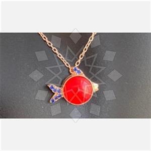 925 Sterling Silver Sea and Shell Pendant Necklace