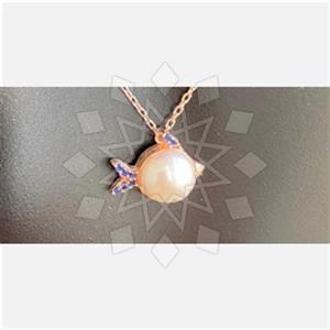 925 Sterling Silver Sea and Shell Pendant Necklace