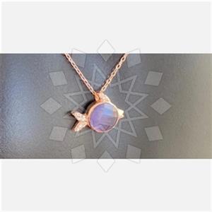 925 Sterling Silver Sea and Shell Pendant Necklace