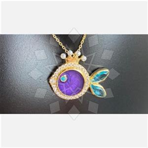 925 Sterling Silver Sea and Shell Pendant Necklace