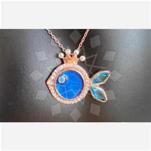 925 Sterling Silver Sea and Shell Pendant Necklace