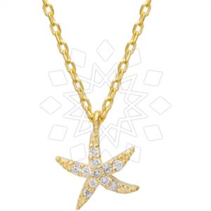 925 Sterling Silver Sea and Shell Pendant Necklace