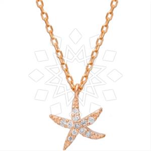 925 Sterling Silver Sea and Shell Pendant Necklace