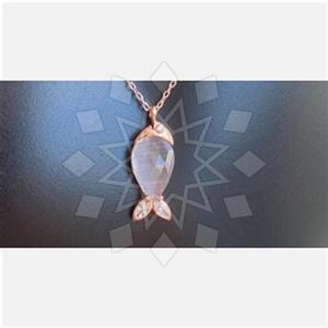 925 Sterling Silver Sea and Shell Pendant Necklace