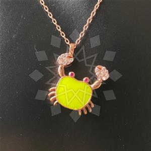 925 Sterling Silver Sea and Shell Pendant Necklace