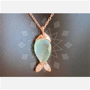 925 Sterling Silver Sea and Shell Pendant Necklace