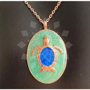 925 Sterling Silver Sea and Shell Pendant Necklace