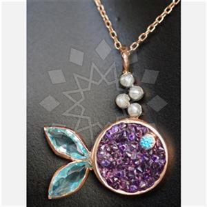 925 Sterling Silver Sea and Shell Unique Necklace