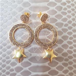 925 Sterling Silver Shimmering  Hoop Earrings