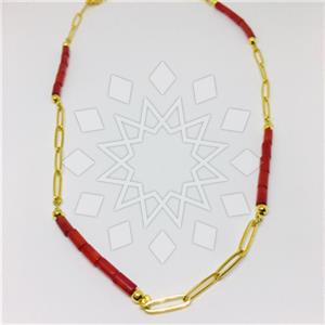 925 Sterling Silver Shimmering  Metal and Chain Necklace