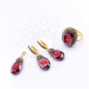 925 Sterling Silver Shimmering  Ring Bracelet Pendant Sets