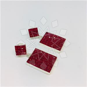 925 Sterling Silver Shimmering  Single Drop Earrings