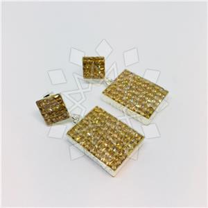 925 Sterling Silver Shimmering  Single Drop Earrings