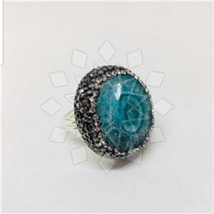 925 Sterling Silver Shimmering  Unique Rings