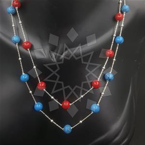 925 Sterling Silver Signature  Beaded Necklace