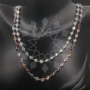 925 Sterling Silver Signature  Multi Strand Necklace