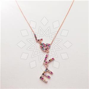 925 Sterling Silver Signature  Pendant Necklace