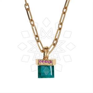 925 Sterling Silver Designer  Single Drop Gem Pendant