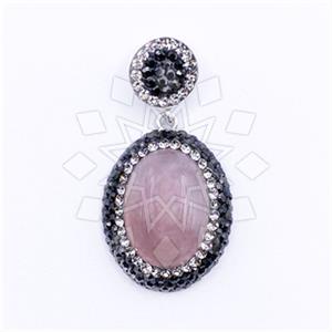 925 Sterling Silver Single Drop Gem Pendant