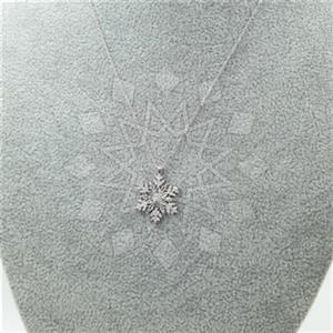 925 Sterling Silver Snowflake Pendant Necklace