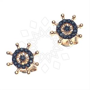 925 Sterling Silver Modern  Stud Earrings