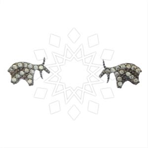 925 Sterling Silver Angel and Wings Stud Earrings