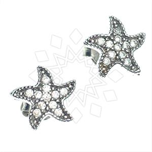 925 Sterling Silver Moon and Stars Stud Earrings
