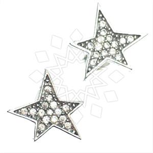 925 Sterling Silver Moon and Stars Stud Earrings