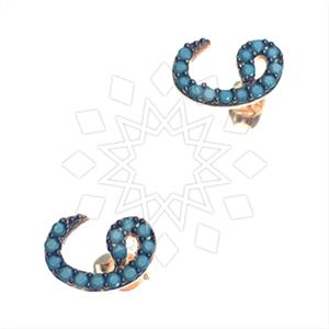 925 Sterling Silver Islamic Stud Earrings