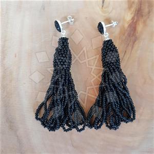 925 Sterling Silver Statement  Tassel Earring